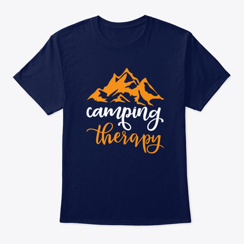 Funny Saying Caravan/Camper Camping Camp Navy T-Shirt Front