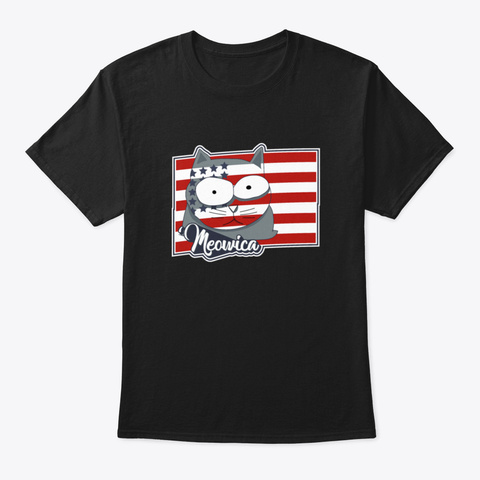 Meowica 4 Th Of July 2020 Yuudf Black T-Shirt Front