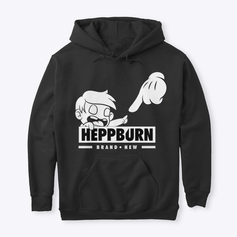"Creation" Heppburn Apparel  Hoodie Black T-Shirt Front