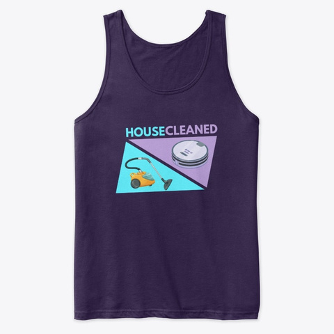 House Cleaned Vacuum Competition Team Purple T-Shirt Front
