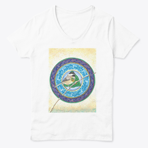 Bird Mandala - Black-capped Chickadee Unisex Tshirt