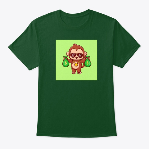 Monkey Money Deep Forest T-Shirt Front