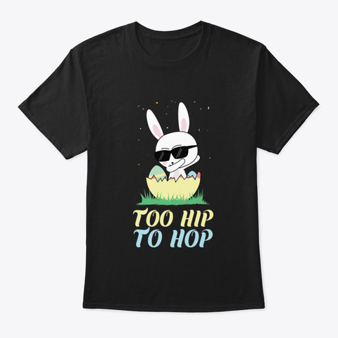 Dab Hip Hop Bunny Black T-Shirt Front