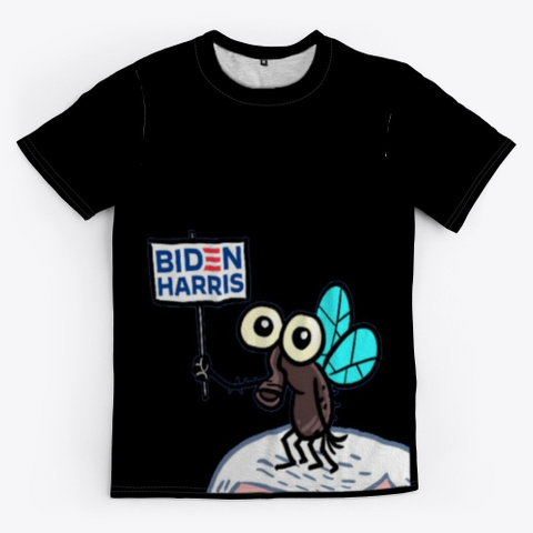 Fly Vote Biden Harris Black T-Shirt Front