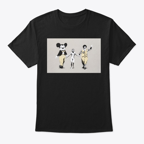 Banksy Napalm Girl Black T-Shirt Front