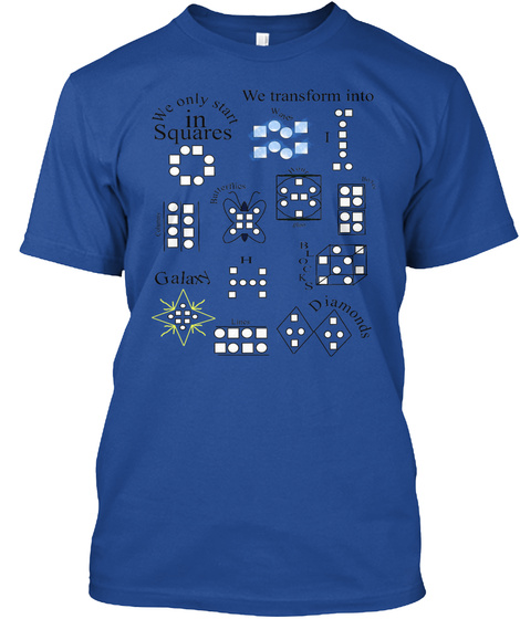 We Transform Into We Only Starr In Squares Galaxy Diamond Deep Royal T-Shirt Front