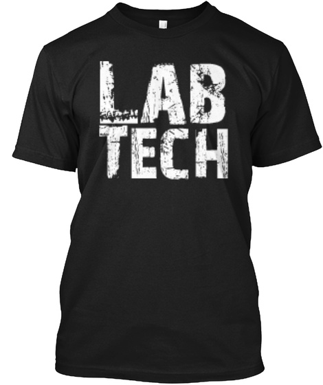 2 Days Left    Lab Tech Shirt Black T-Shirt Front