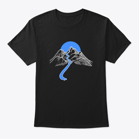 Awesome Rock Climbing Gift Print Climber Black Camiseta Front