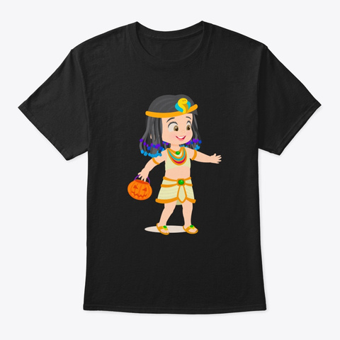 Cleopatra Queen Goddess Egypt Ancient Black T-Shirt Front