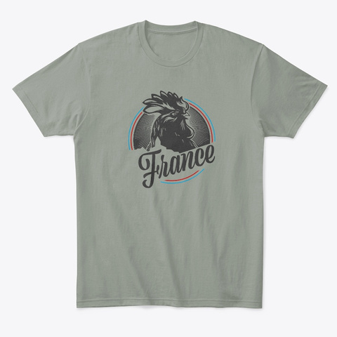 Coq De France Grey T-Shirt Front