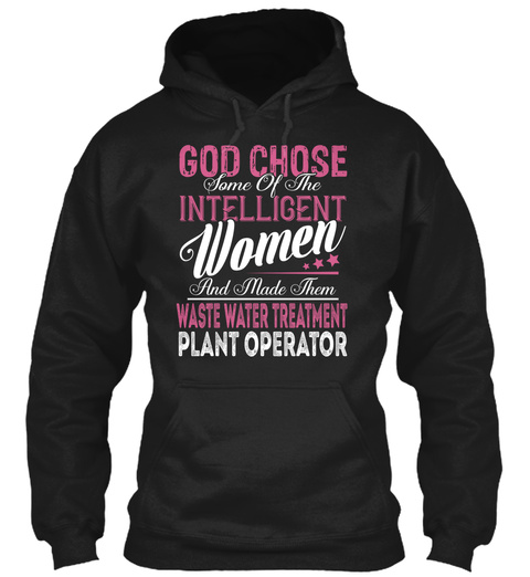 Waste Water Treatment Plant Operator Black T-Shirt Front