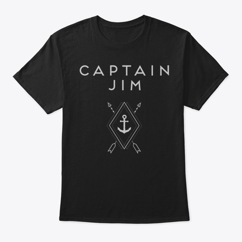 Captain Jim Shirt  Tshirt14 Black T-Shirt Front