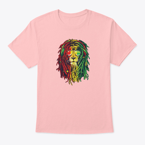 Cool Tiger Tshirt Pale Pink T-Shirt Front