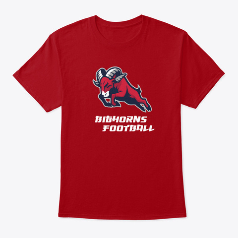 Texas Bighorns Deep Red T-Shirt Front