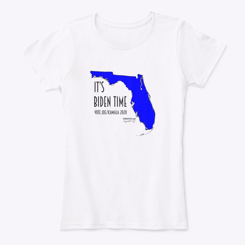 Joe Biden Florida White T-Shirt Front
