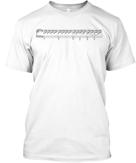 Classical Music Fan T Shirt White T-Shirt Front