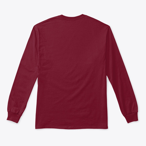 Moose Pattern Christmas Sweater Cardinal Red T-Shirt Back