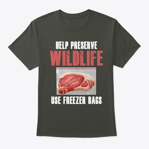 Help Preserve Wildlife T Shirt Smoke Gray T-Shirt Front