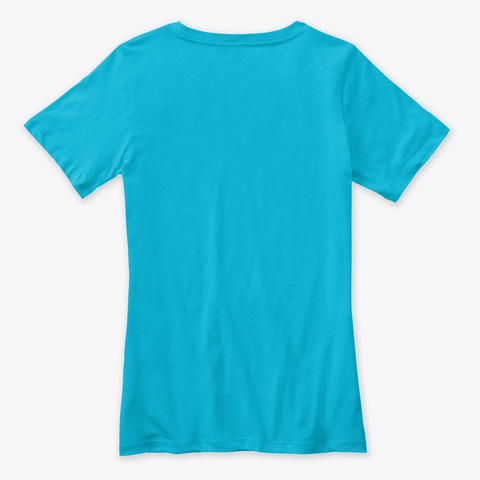 "Esta Soltera/Lu Lu Lunay" Design 2 Turquoise T-Shirt Back