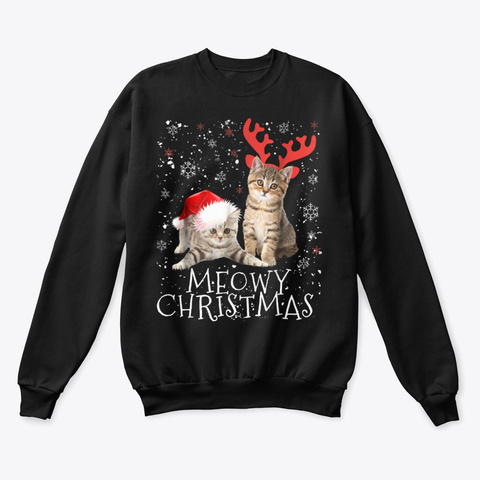 Cat Christmas T-shirt Cat Sweater Shirt