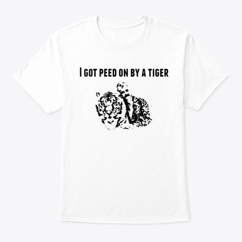 King Tiger Shirt White T-Shirt Front