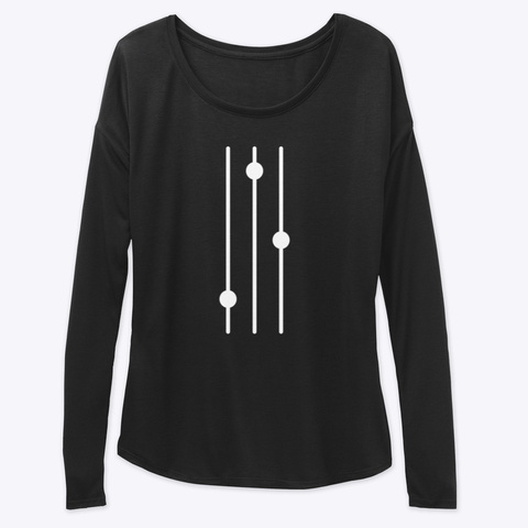 Long Sleeve Tee: Mixer Black T-Shirt Front
