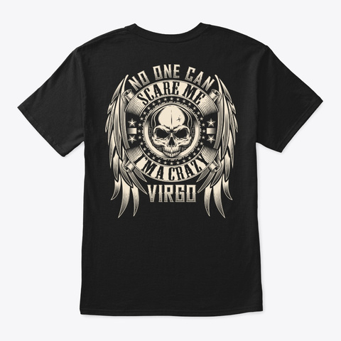 Crazy Virgo Shirt Black T-Shirt Back