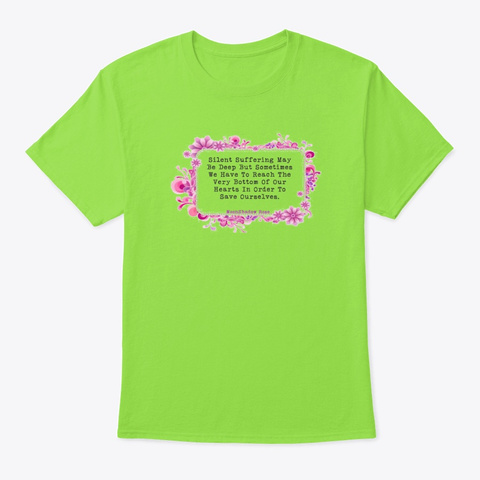 Moon Shadow Rose   Bottom Of The Heart Lime T-Shirt Front