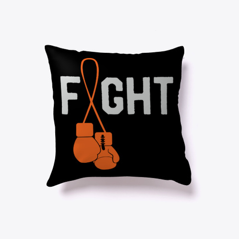 Leukemia Cancer Awareness Month Fighter Black T-Shirt Front