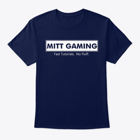 Mitt Gaming Logo Navy T-Shirt Front