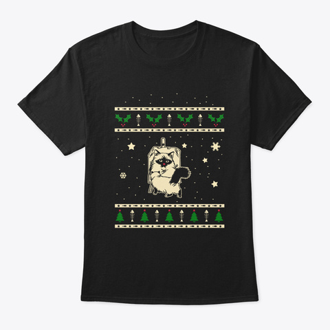Christmas Birman Gift Black T-Shirt Front