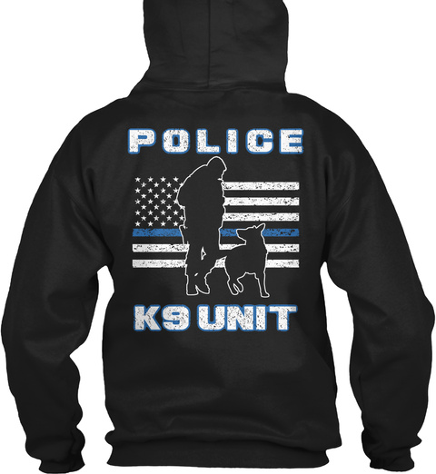  Police Ks Unit Black T-Shirt Back