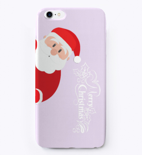 Merry Christmas I Phone Cases Light Purple T-Shirt Front