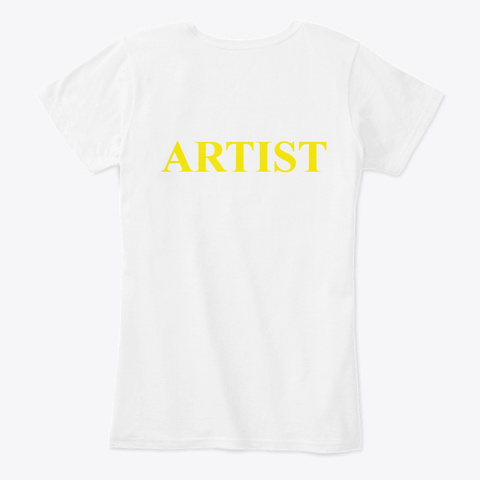 Artist White T-Shirt Back