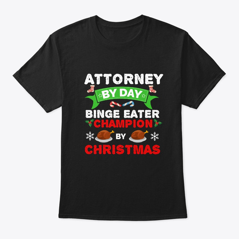 Attorney By Day Binge Eater By Black Camiseta Front