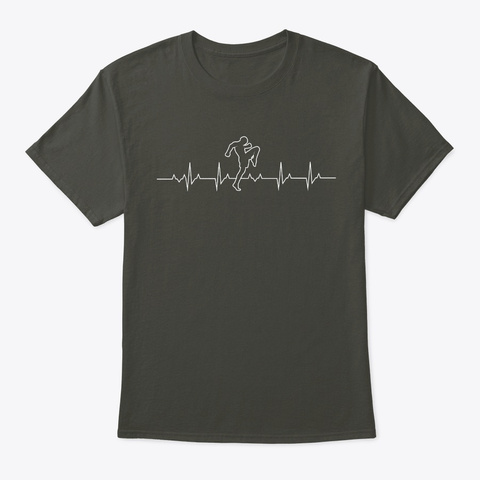 Martial Arts Heart Beat Birthday Gift T Smoke Gray T-Shirt Front