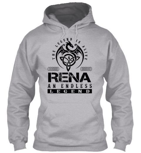 Rena   Legends Alive Sport Grey T-Shirt Front