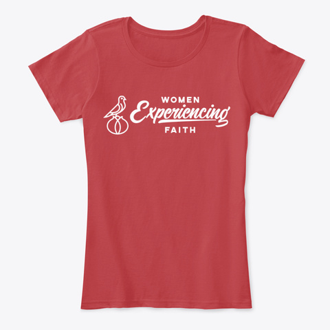 Women Experiencing Faith Classic Red T-Shirt Front