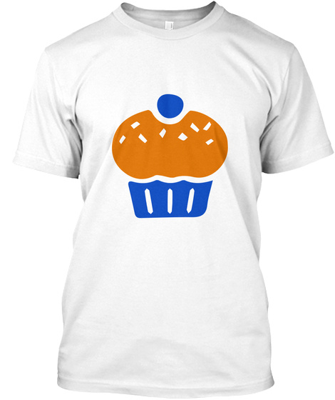 Cupcake Shirt   From Gs Vs Okc Game White T-Shirt Front