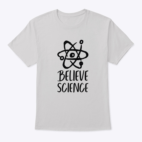 Believe Science Light Steel T-Shirt Front
