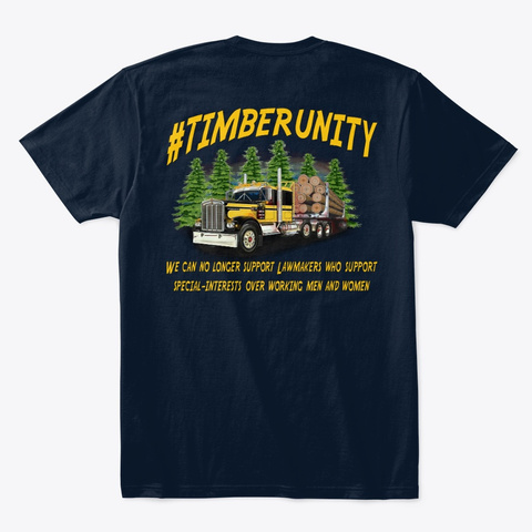 #Timberunity Style #4 New Navy T-Shirt Back