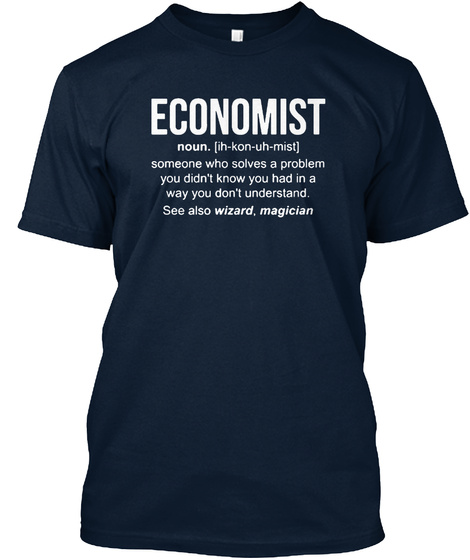 Economist New Navy T-Shirt Front