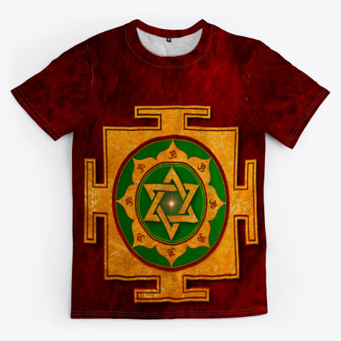 Saraswati Yantra Art Collection Standard áo T-Shirt Front