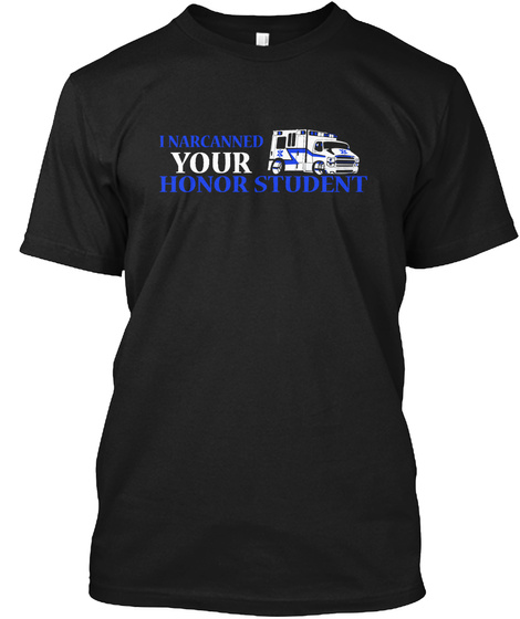 Inarcanned Your Honor Student Black T-Shirt Front