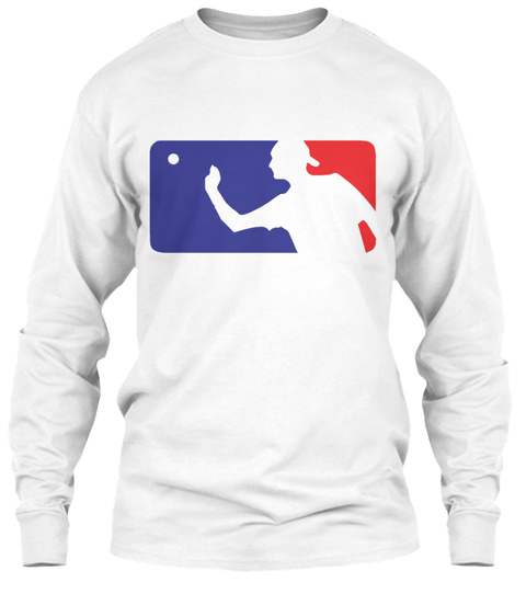 Major League Beer Pong White T-Shirt Front