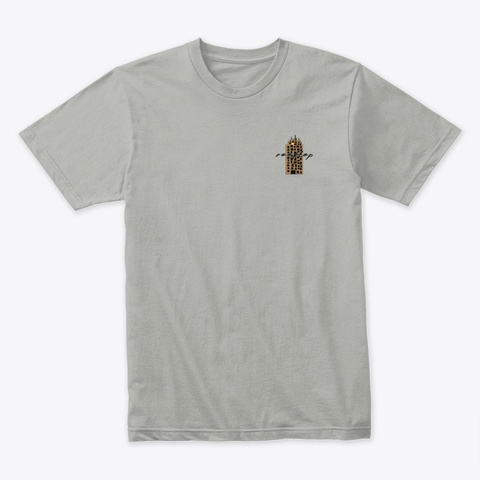Rooftop Building Light Grey T-Shirt Front