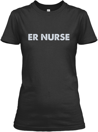 Er Nurse Black T-Shirt Front