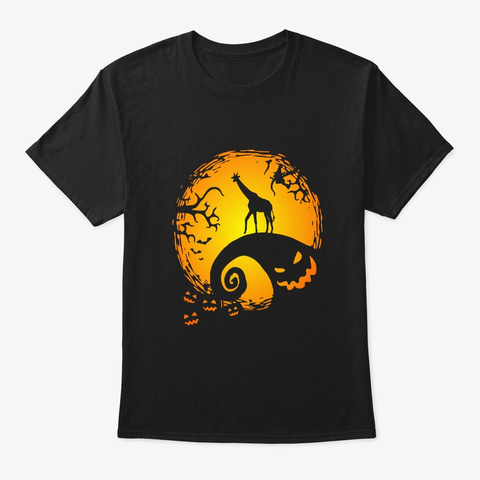 Giraffe Lovers Halloween Gifts This Is  Black Maglietta Front