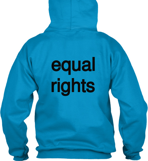 Equal
Rights Sapphire Blue T-Shirt Back
