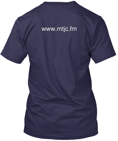 Www.Mtjc.Fm Navy T-Shirt Back